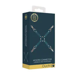 Ouch Halo Hogtie Connector Gold - Premium Leather Look, Adjustable