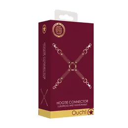 Ouch Halo Hogtie Connector - Luxurious Gold & Leather Look Restraint
