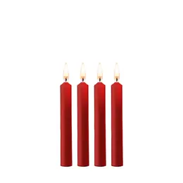 Ouch! Teasing Wax Candles 4-Pack - Red, Body Art Accessory