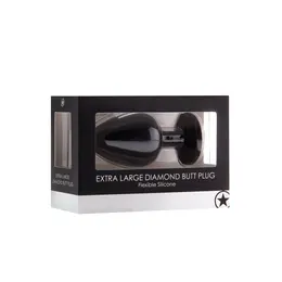 Sinner Gear Silicone Intimate Plug Extra Large with Decorative Gem