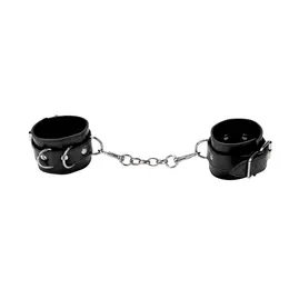 Ouch! Adjustable Leather Cuffs with Soft Lining - Universal Size
