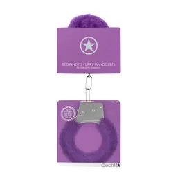 You2Toys Beginners Furry Handcuffs - Soft Plush Quick-Release Silver