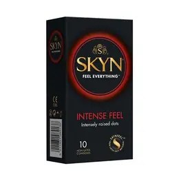 Mates SKYN Intense Feel Condoms 10 pcs - Textured, Ultra-Thin, Latex-Free