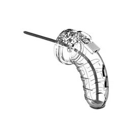 Shots Model 16 Silicone Chastity Cage with Urethral Dilator 11.5 cm