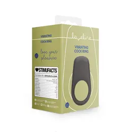 Loveline Vibrating Rabbit Ring Black - Flexible Silicone Stimulation System
