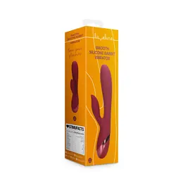 Loveline Smooth Silicone Rabbit Model Intimate System Dark Cherry