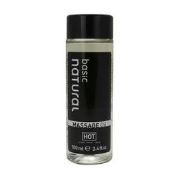 HOT Massage Oil Natural 100 ml - Vitamin E Enriched, Unscented Formula