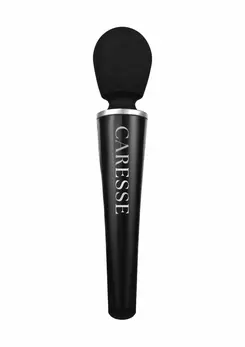 CARESSE Compact Wand Massager 25cm Flexible Silicone Head Waterproof