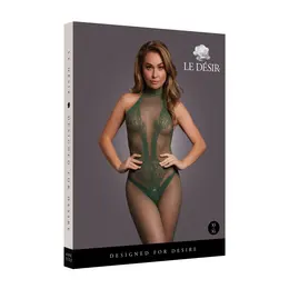 Shots Le Desir Bodystocking Lace & Fishnet Design One Size XS-XL