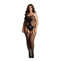 Leg Avenue Plus Size Bodystocking Fence Net Pattern XXL-5XL