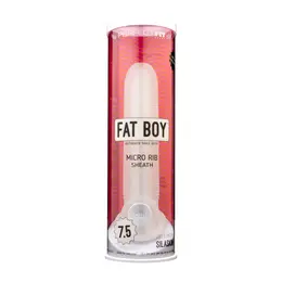 Perfect Fit Fat Boy Micro Ribbed Sheath 19cm - Soft Anatomical Sleeve