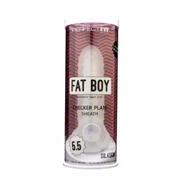 Perfect Fit Fat Boy Checker Box Sheath 14 cm - Soft Micro Rib Sleeve
