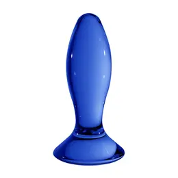 FOLLOWER Borosilicate Glass Anal Plug - Handcrafted, Clear, Compact Size