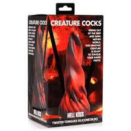 Hell Kiss Silicone Intimate Tongue Machine Red 21 cm Premium Material