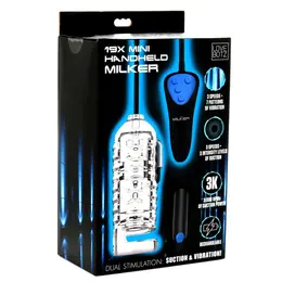 XR Brands Mini Handheld Intimate Machine Black - 3 Speed, Vibrating, Portable