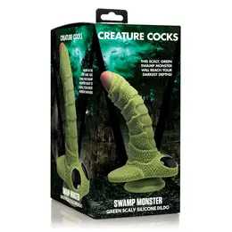 Creature Cocks Swamp Monster Silicone Fantasy Model Black 22cm