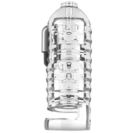 Milker Transparent TPE Intimate Device with Support Strap, Universal Fit