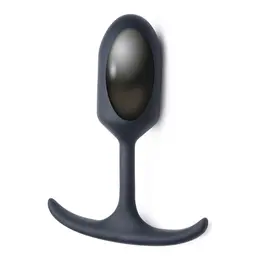 XR Brands Heavy Hitter Silicone Weighted Plug Medium - Velvety Texture