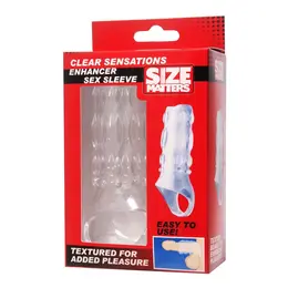 XR Brands Master Series Clear Enhancement Sleeve TPR 11.4cm