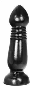 All Black Champagne-Shaped Intimate Plug 27.5 cm Black