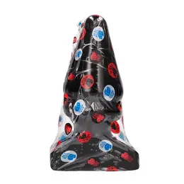 All Black AB13 Anal Plug 28.5 cm - Smooth Grooved Large Model
