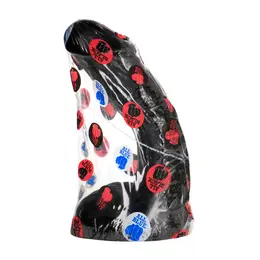All Black 23 cm Model 6604 Anal Plug - Anatomical Design, Black