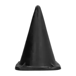 All Black Model 12 Intimate Plug 30 cm - Flexible Black Silicone