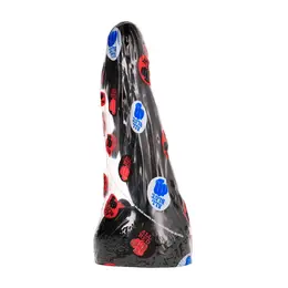 All Black 051 Intimate Silicone Model, Black, 22 cm