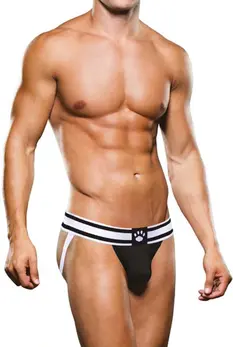 Prowler Jockstrap M Black/White - Supportive Athletic Design