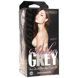 Doc Johnson Sasha Grey ULTRASKYN Oral Pocket Pal, Compact, Natural Look