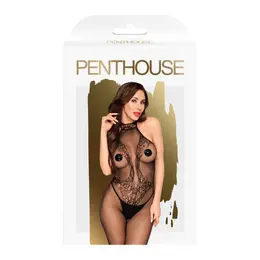 Penthouse First Lady XL Elegant Lace Bodysuit Black