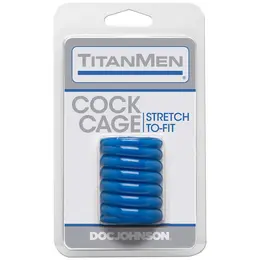 Doc Johnson TitanMen Enhanced Support Ring Black TPE Sleeve