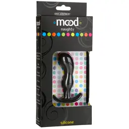 Naughty 2 Silicone Plug Black - Medium Size by Blush Novelties