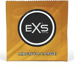 EXS Magnum Large Size 60mm Latex Condoms 12-Pack Flared Comfort Fit