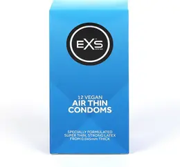 EXS Air Thin 12-Pack Ultra Thin Latex Protection, 56mm, Odorless