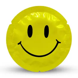 EXS Smiley Face Regular 54mm Condoms 100-Pack - Thin & Durable Latex
