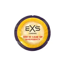 EXS Regular 54mm - 100 Latex Protective Sheaths, Flared Shape, Odorless