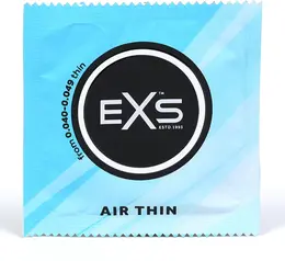 EXS Air Thin 100 pcs - Ultra-Thin Latex Protective Barrier, 56mm, Lubricated