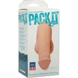 Doc Johnson Pack It Lite Model - Anatomical Silicone, 5.5” Beige
