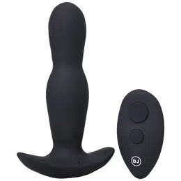 Doc Johnson A-Play Expander Silicone Plug Remote-Controlled Black