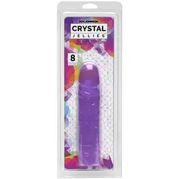 Doc Johnson Crystal Jellies 8” Transparent Intimate Model - Flexible 20 cm