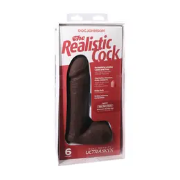 Doc Johnson ULTRASKYN Intimate System 16 cm Chocolate Dual Density