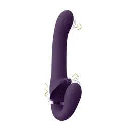 Satu Pulse-Wave Rechargeable Strapless Intimate System Purple Silicone
