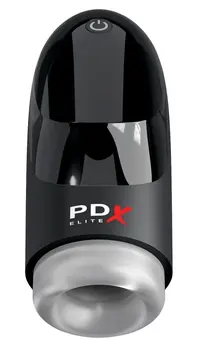 PDX Elite Hydrogasm FrostedBlack Intimate Swirl Machine Waterproof 20cm