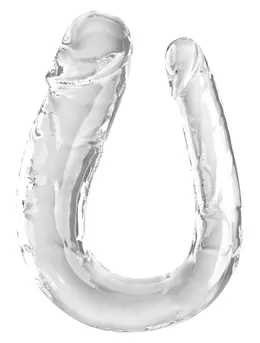 Pipedream King Cock Clear Large Double Trouble, Transparent, 44 cm