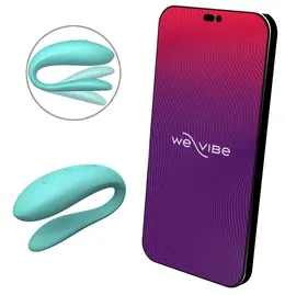 We-Vibe Sync Lite Aqua Wearable Couples Device, App-Controlled, Blue