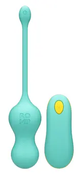 ROMP Cello Silicone Training Vibro-Balls with Remote, Waterproof, 18.2cm