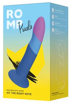 ROMP Piccolo Silicone Intimate Device with Suction Base, 14 cm, Purple