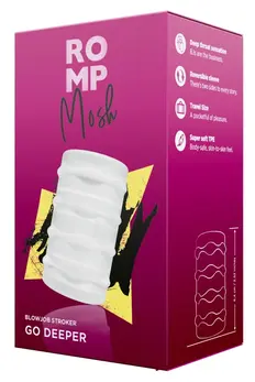ROMP Mosh Intimate Stimulation Sleeve Transparent 6.4cm TPE