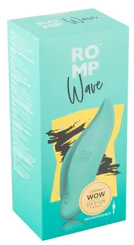 ROMP Wave Lay-On Vibrator - Ergonomic, Flexible, Waterproof, Pink